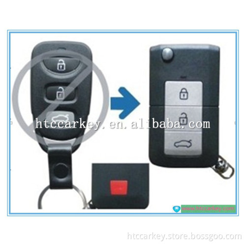 remote key 3+1 Button flip key key cover